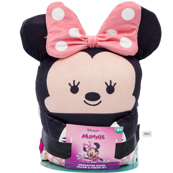 Minnie Mouse Doll Hugger Pillow and Throw Blanket Set - Picture 1 of 4